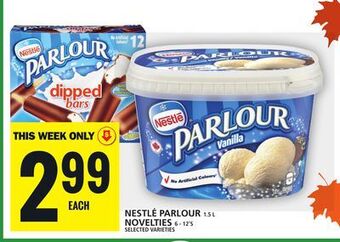 Food Basics Nestlé parlour or novelties offer