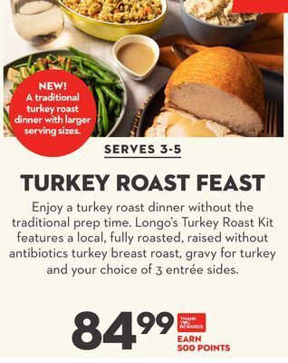 Longo's Turkey roast feast offer
