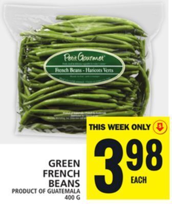 Food Basics Green french beans offer