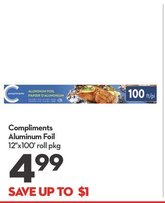 Longo's Compliments aluminum foil offer