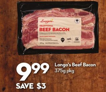 Longo's Longo's beef bacon offer