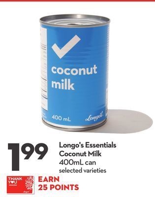 Longo's Longo's essentials coconut milk offer
