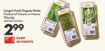Longo's Longo's fresh organic herbs offer