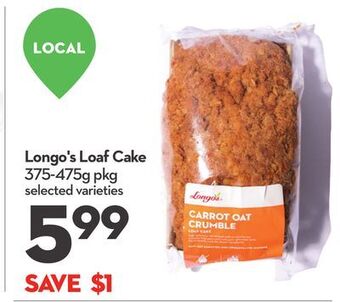 Longo's Longo's loaf cake offer