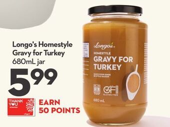 Longo's Longo's homestyle gravy for turkey offer
