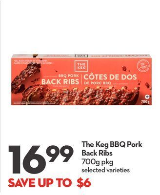 Longo's The keg bbq pork back ribs offer