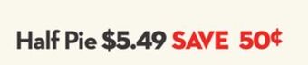Longo's Half pie offer