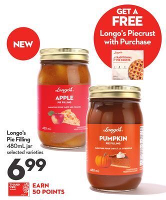 Longo's Longo's pie filling offer