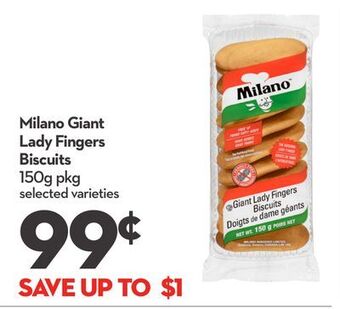 Longo's Milano giant lady fingers biscuits offer