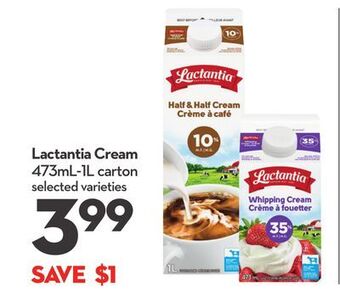 Longo's Lactantia cream offer