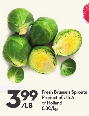 Longo's Fresh brussels sprouts offer