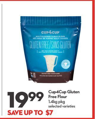 Longo's Cup4cup gluten free flour offer