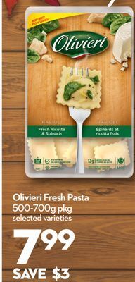 Longo's Olivieri fresh pasta offer