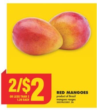 No Frills Red mangoes offer