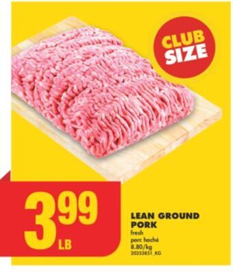 No Frills Lean ground pork offer