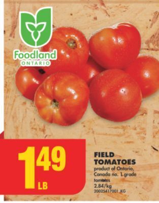 No Frills Field tomatoes offer