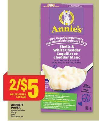 No Frills Annie's pasta, 170 g offer