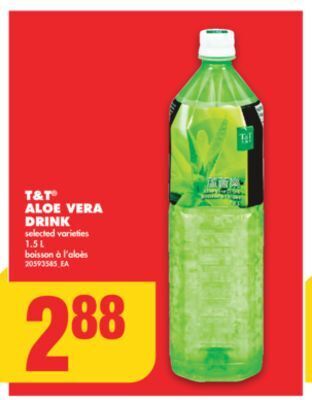 No Frills T&t aloe vera drink, 1.5 l offer