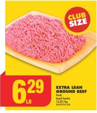 No Frills Extra lean ground beef offer
