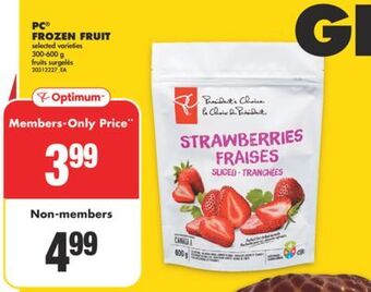 No Frills Pc frozen fruit, 300-600 g offer