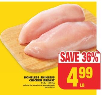 No Frills Boneless skinless chicken breast offer