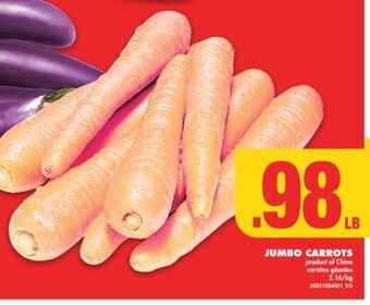 No Frills Jumbo carrots offer