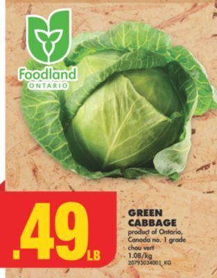No Frills Green cabbage offer