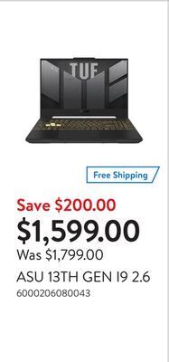 Walmart Asu 13th gen i9 2.6 offer
