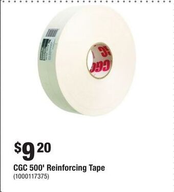 Home Depot Cgc 500' reinforcing tape offer