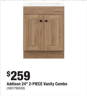 Home Depot Addison 24 2-piece vanity combo offer