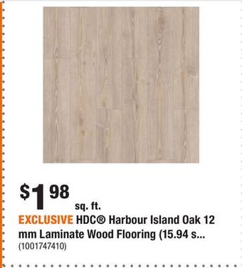 Home Depot Exclusive hdc harbour island oak 12 mm laminate wood flooring (15.94 sq. ft./case) offer