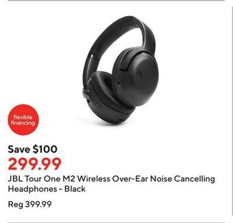 Staples Jbl tour one m2 wireless over-ear noise cancelling headphones - black offer
