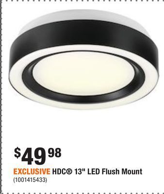 Home Depot Exclusive hdc 13 led flush mount offer