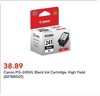 Staples Canon pg-245xl black ink cartridge, high yield (8278b001) offer