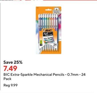 Staples Bic extra-sparkle mechanical pencils - 0.7mm - 24 pack offer