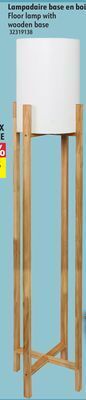 Hart Floor lamp with wooden base offer