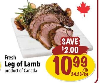Farm Boy Fresh leg of lamb offer
