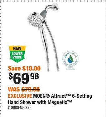 Home Depot Exclusive moen attract 6-setting hand shower with magnetix offer