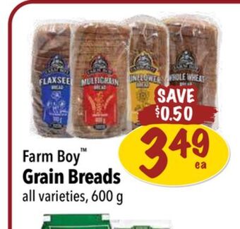 Farm Boy Farm boy grain breads offer