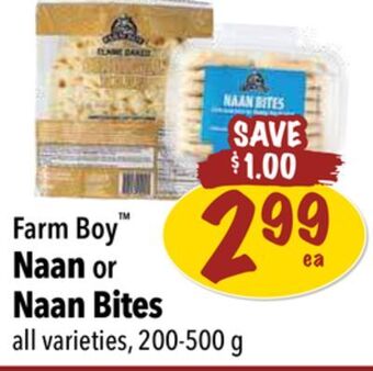 Farm Boy Farm boy naan or naan bites offer