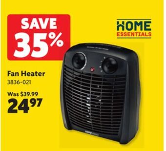 Home Hardware Fan heater offer