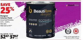 Home Hardware Designer interior paint offer