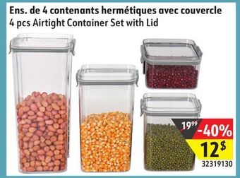 Sushi Shop 4 pcs airtight container set with lid offer