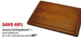 Home Hardware Acacia cutting board offer