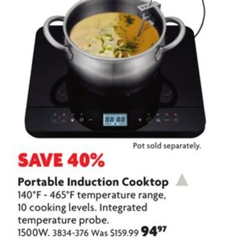 Home Hardware Portable induction cooktop offer