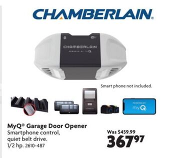 Home Hardware Myq garage door opener offer