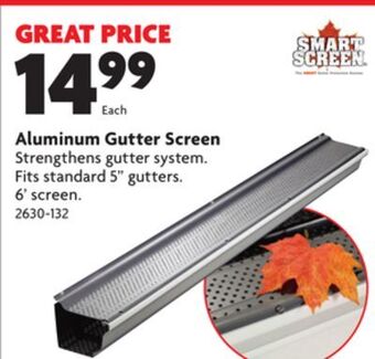 Home Hardware Aluminum gutter screen offer