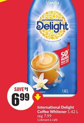 Chalo FreshCo International delight coffee whitener 1.42 l offer