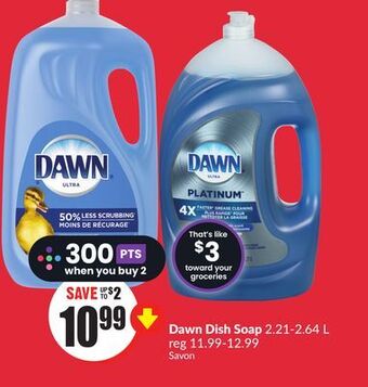 Chalo FreshCo Dawn dish soap 2.21-2.64 l offer