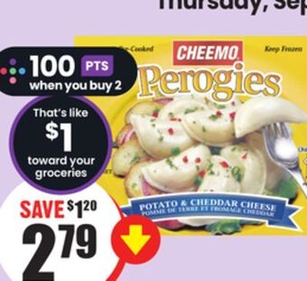 Chalo FreshCo Cheemo perogies 815-907 g offer